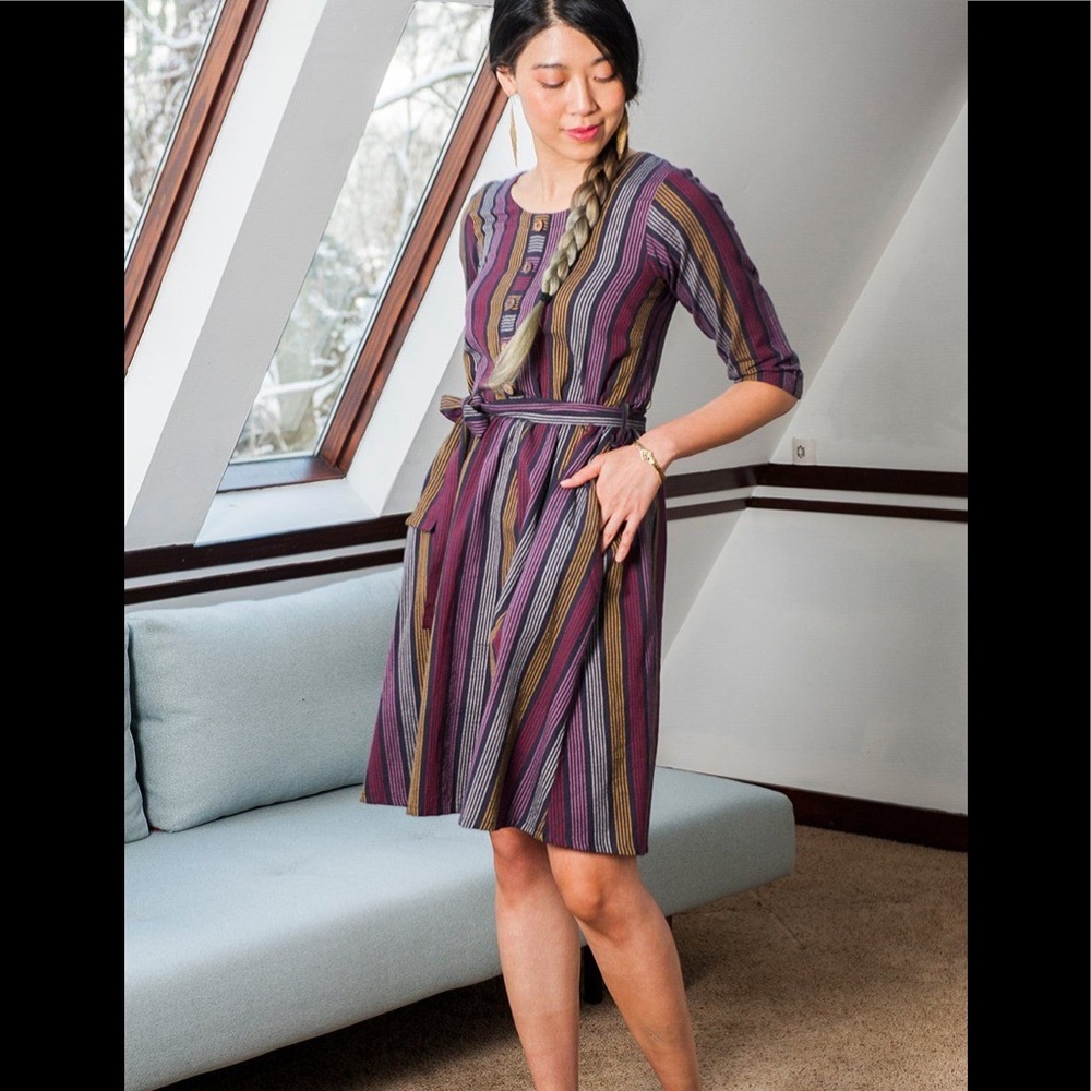 NWOT Striped Mata Traders Midi Dress